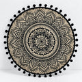 Black Pom Pom Large Flower