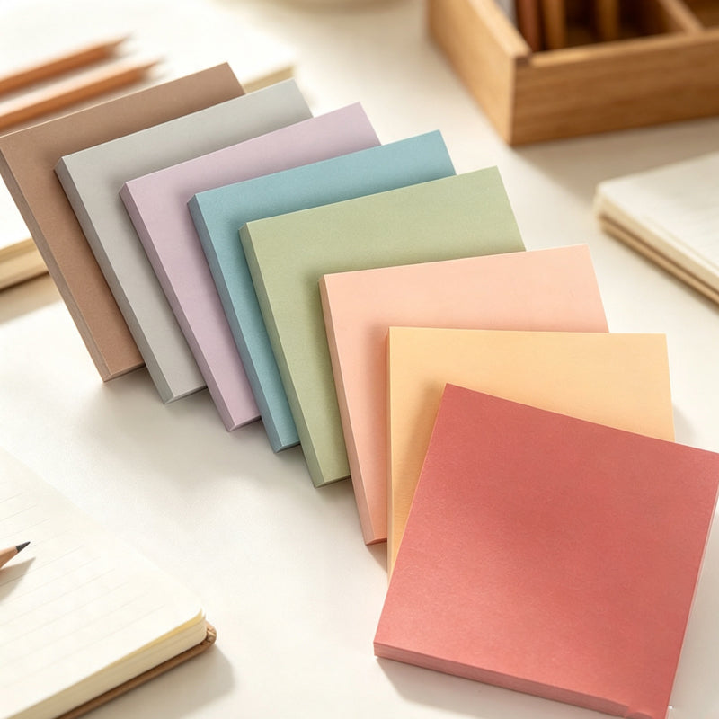 CouldNook Muted Sticky Note 8PCS Set - Eight Square Pads