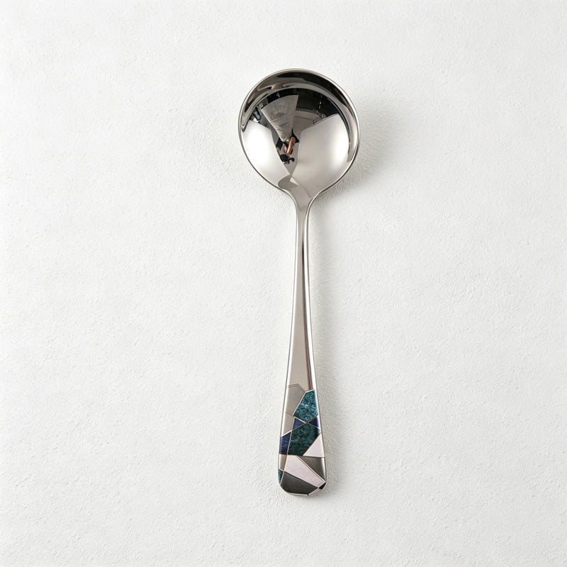 CouldNook Stainless Steel Dessert Spoon - Substantial Rounded Form