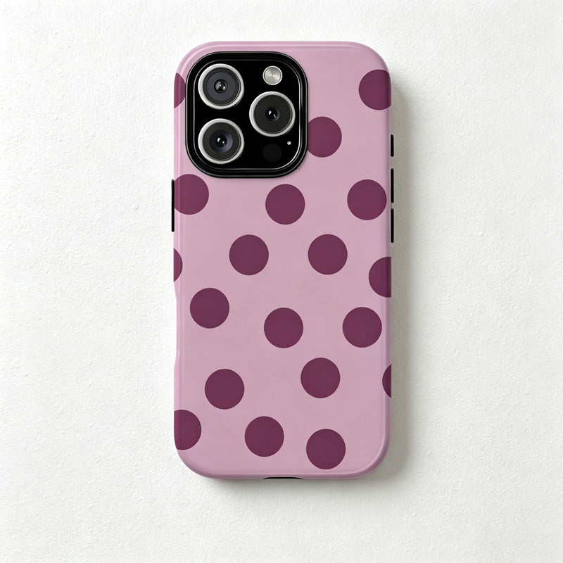 CouldNook iPhone 17 Series 2-in-1 Colorful Polka Dot Phone Case - Playful Pattern Cover