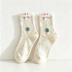 CouldNook Rabbit Pet Crew Socks - Playful Daily Accent