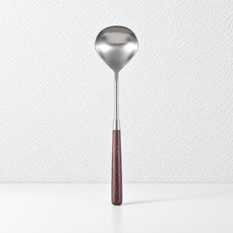 CouldNook Walnut Wood Handle Flatware - Matte and Polished Collection