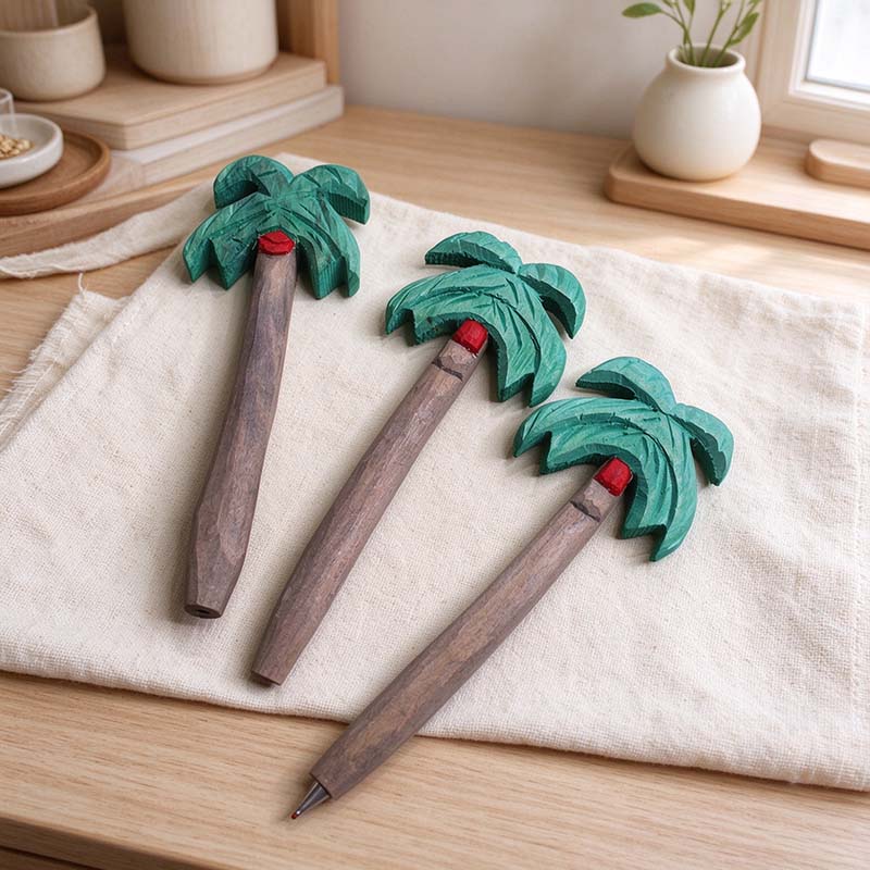 CouldNook Palm Tree Pen - Wooden Form And Optional Display Base