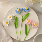 CouldNook Yarn Daffodil Stem - Three Bloom Floral Branch