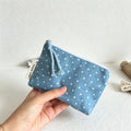 Denim Polka Dot