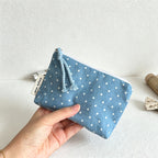 CouldNook Mini Coin Pouch - Seven Blue Textile Patterns