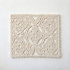 CouldNook Lace Table Mat - Cotton Openwork and Scalloped Floral Patterns