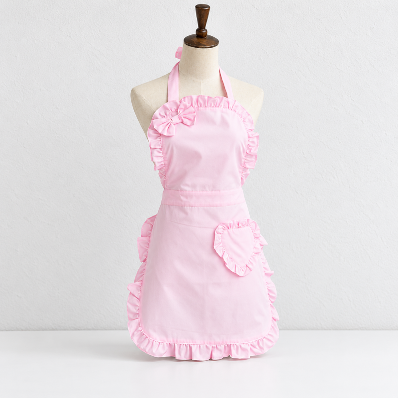 CouldNook Ruffled Kitchen Apron - Heart and Bow Styles
