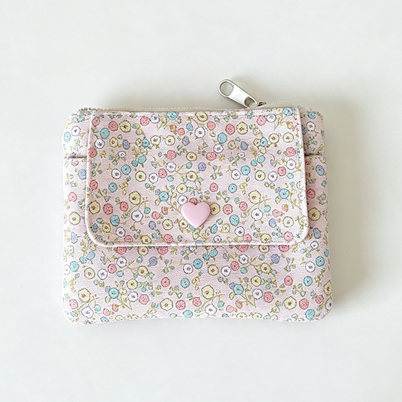 CouldNook Floral Mini Zip Organizer Bag - Practical Room Accent