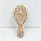 CouldNook Flower Stone Set Bamboo-Look Hair Brush - Handheld Grip Profile