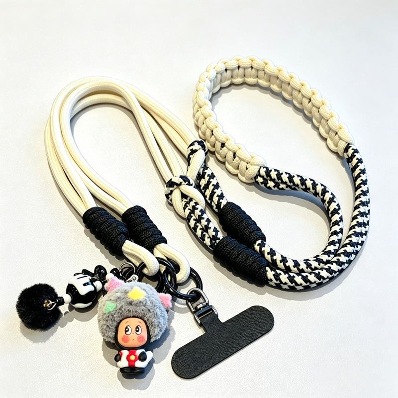 CouldNook Character Charm Phone Strap - Braided Shoulder Cord