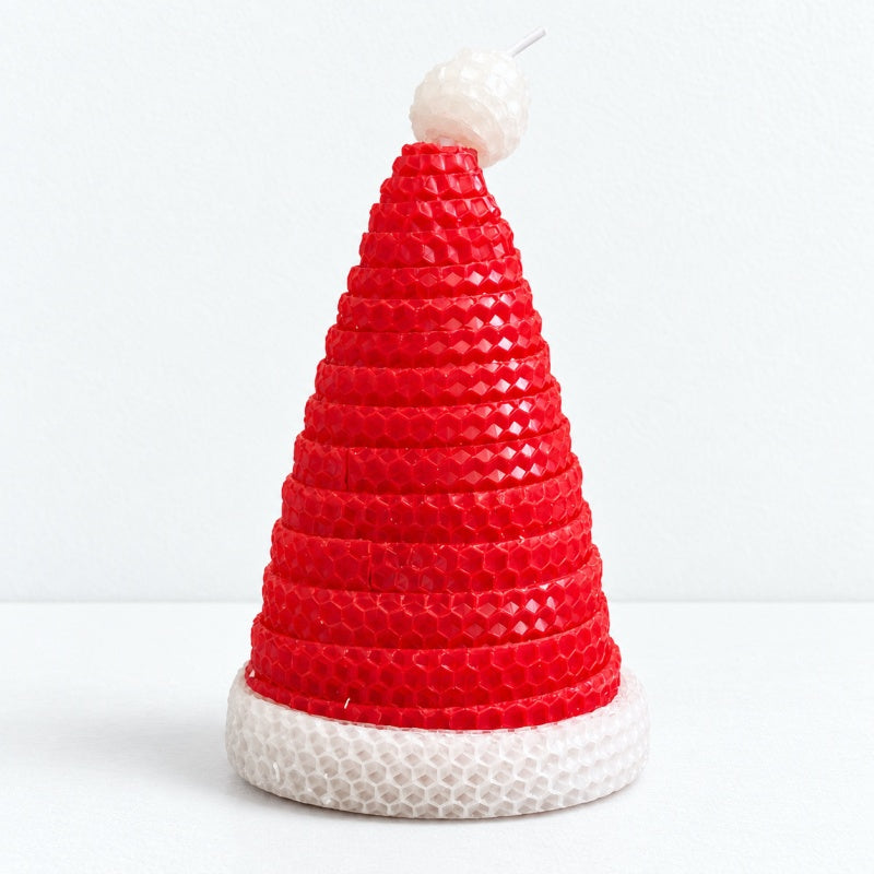 CouldNook Knitted Look Christmas Candle - Tree Hat Collection