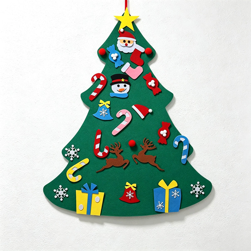 CouldNook Felt Christmas Tree Activity Set - Detachable Hanging Ornaments