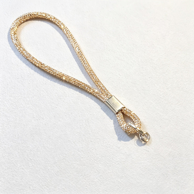 CouldNook Rhinestones Set Phone Strap with Figure-Eight Links