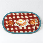 CouldNook Printed PVC Placemat - Patterned Oval and Rectangular Designs