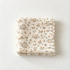 CouldNook Floral Cleaning Cloth Set - Four Pieces And Scalloped Edges