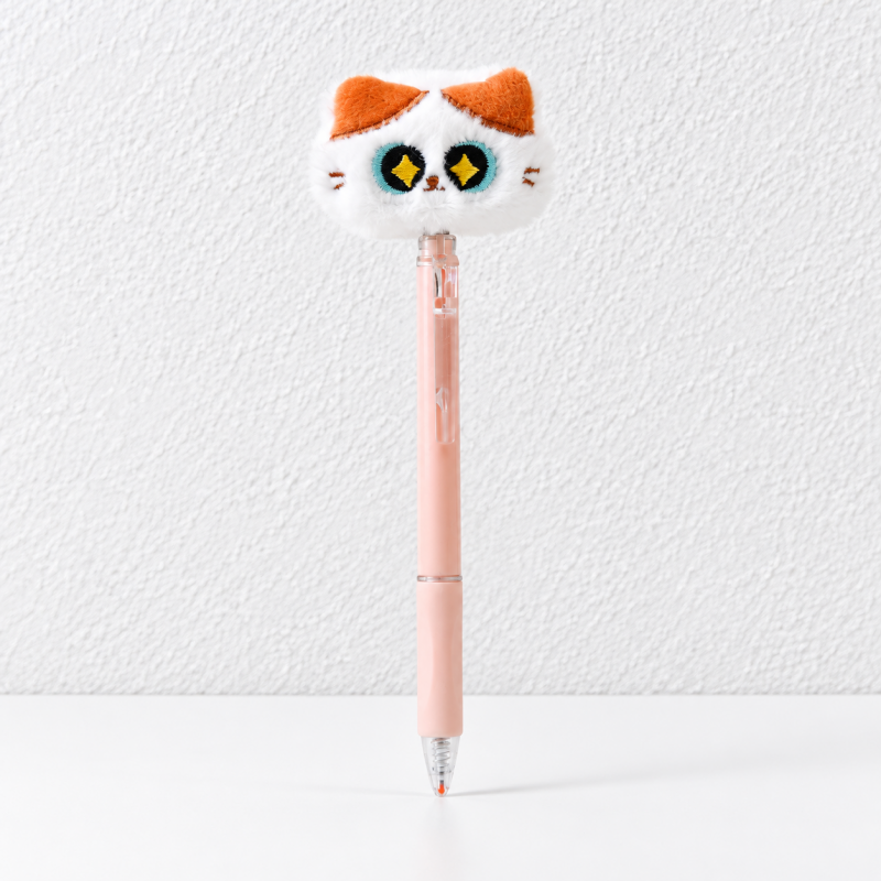 CouldNook Plush Gel Pen - Spring-Mounted Animal and Bakery Toppers