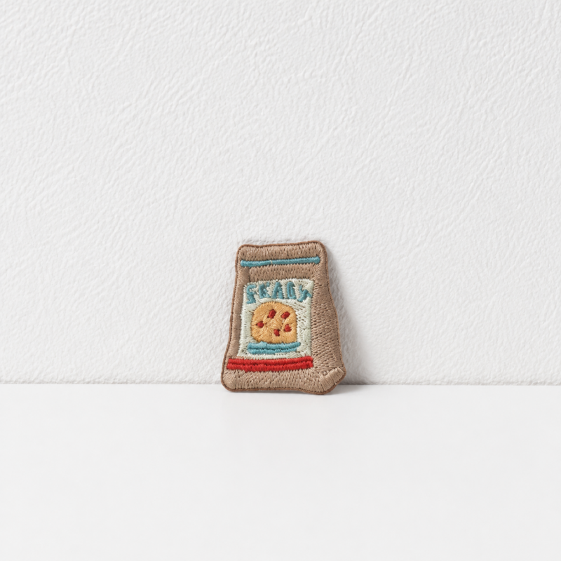 CouldNook Coffee Bakery Embroidered Patch - Iron-On Food Motifs