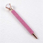CouldNook Faceted Top Ballpoint Pen - Beaded Barrel And Open Prongs
