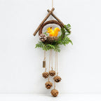 CouldNook Botanical Wall Hanging - Twig Frame and Dangling Accents
