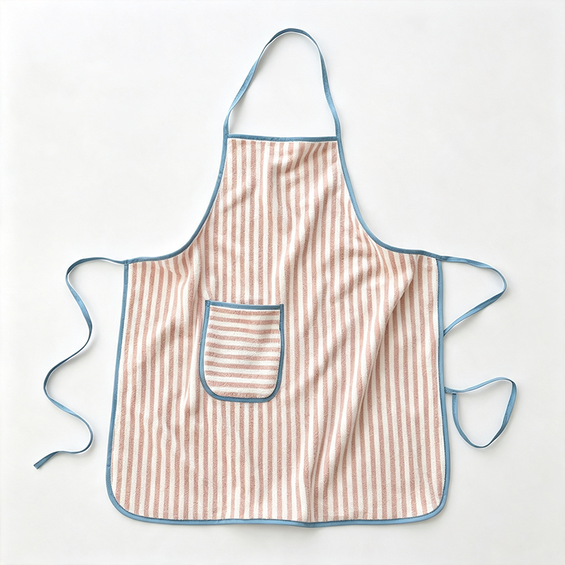 CouldNook Striped Bib Apron - Contrast Pocket Kitchen Essential