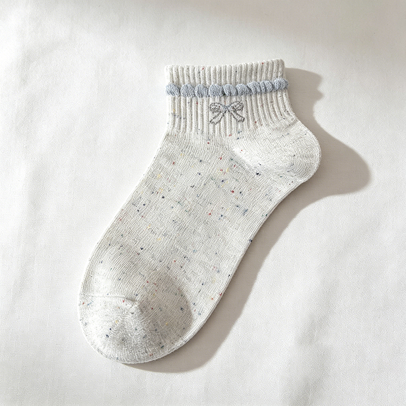 CouldNook Bow Bear Crew Socks 5PCS Set - Sweet Drawer Accent