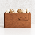 Cat Fruit Fork Set - Character Tops and Wooden Block