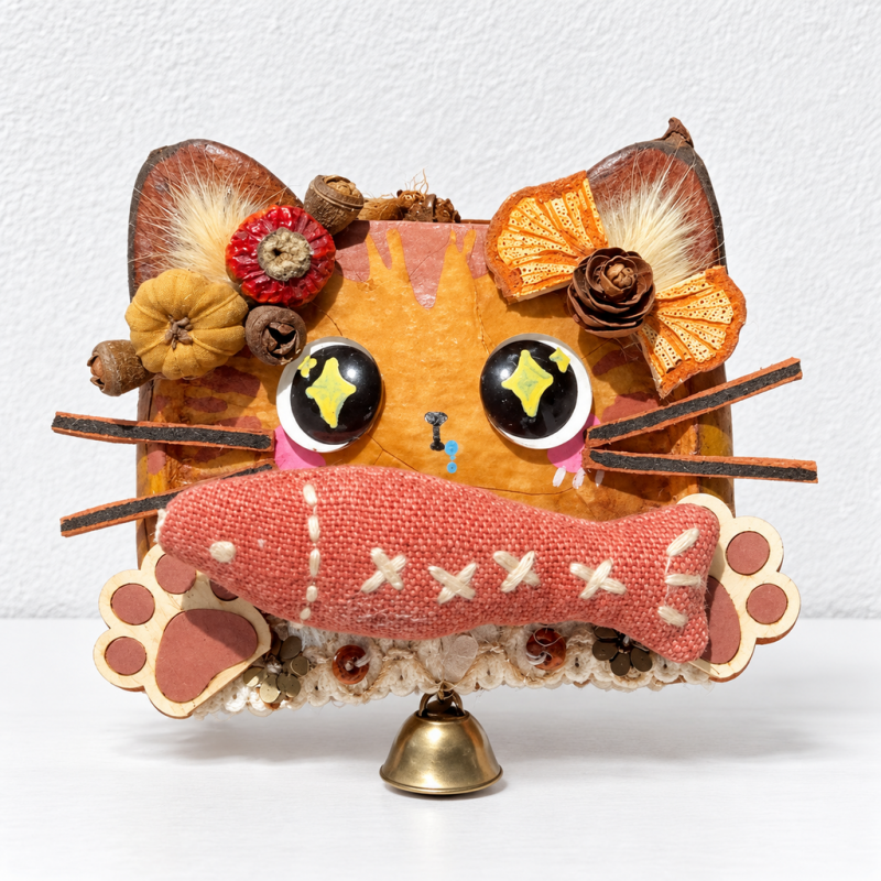 CouldNook Pod Doll Hanging Decoration - Character Faces And Layered Trims