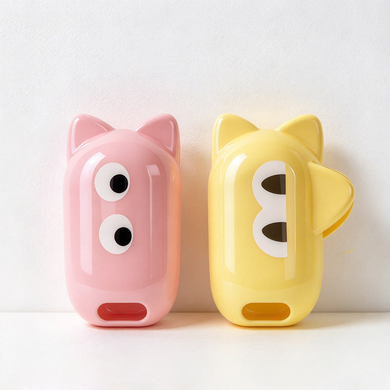 CouldNook Cat Toothbrush Cover - Expressive Eyes and Rounded Clip-On Shape