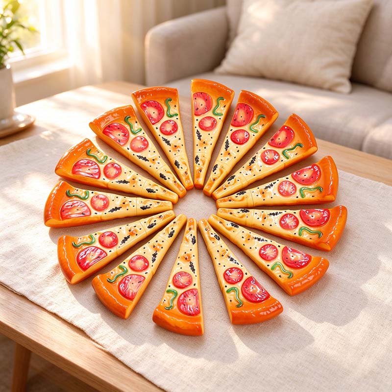 CouldNook Food Shape Ballpoint Pen - Pizza and Bread