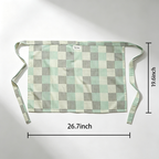 CouldNook Checked Half Apron - Waist Kitchen Accent