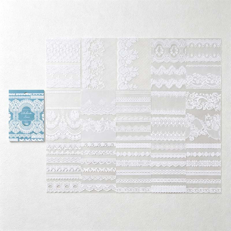 CouldNook Lace PET Sticker Book - Vintage Border Designs