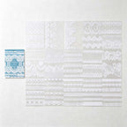 CouldNook Lace PET Sticker Book - Vintage Border Designs