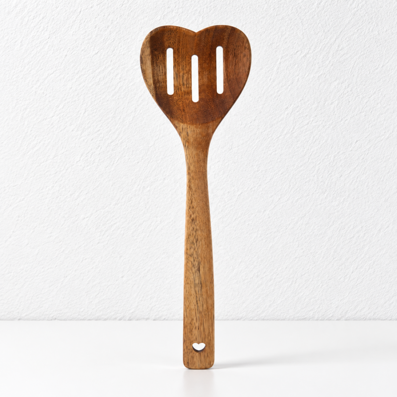 CouldNook Acacia Wood Heart Spoon - Multiple Serving Sizes