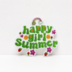 CouldNook Tropical Embroidered Patch - Flowers Drinks and Summer Motifs
