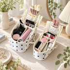 CouldNook Divided Makeup Case - Polka Dot Exterior