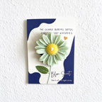 Flower Scented Candle Gift Cards with Raised Wax Blooms