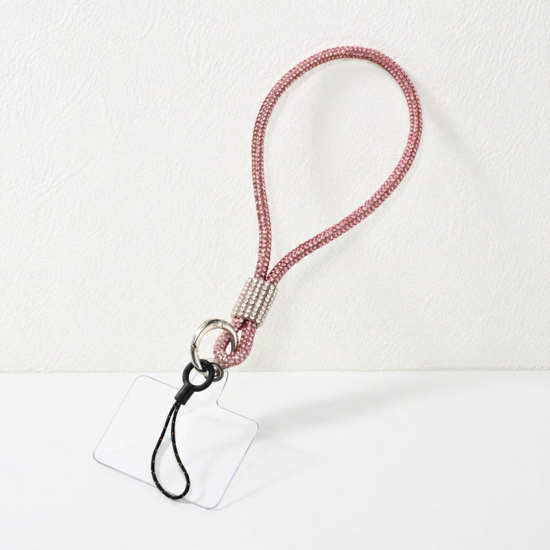 CouldNook Knotted Rhinestone Phone Wrist Strap - Clear Tether Tab