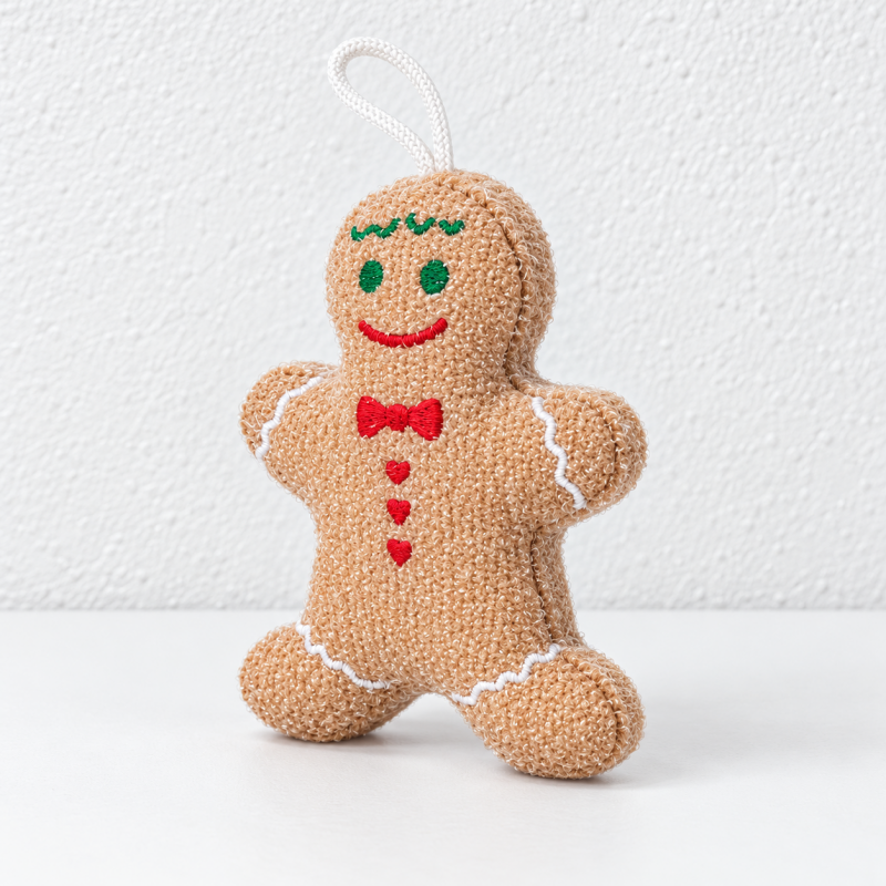 Embroidered Christmas Dishwashing Sponges with Hanging Loops