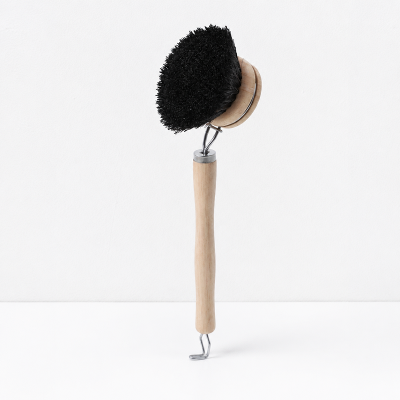 CouldNook Replaceable Head Dish Brush - Long Wood Handle Options