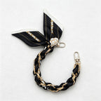 CouldNook Graphic Phone Wrist Strap - Monochrome Braided Scarf Loop