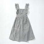 CouldNook Gingham Crossback Apron - Heart Pocket Garden Layer