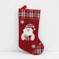 Burlap Santa Sock