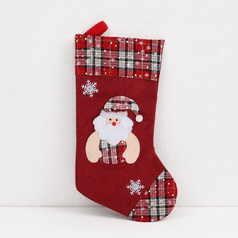CouldNook Christmas Stocking - Character Motifs and Decorative Cuff Details