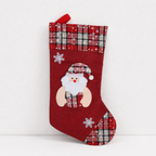 CouldNook Christmas Stocking - Character Motifs and Decorative Cuff Details