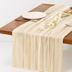 CouldNook Gauze Table Runner - Three Measured Length Options