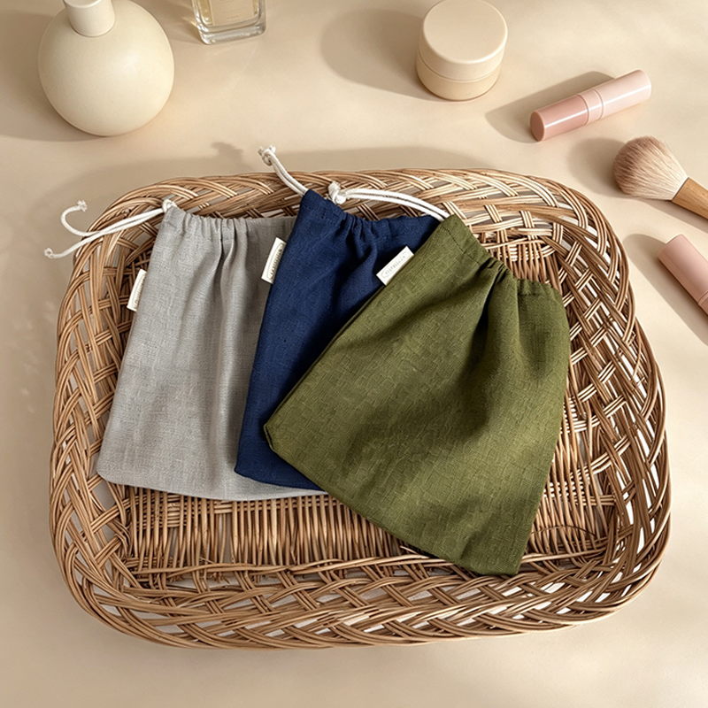 CouldNook Plain Drawstring Storage Organizer Bag - Warm Routine Accent
