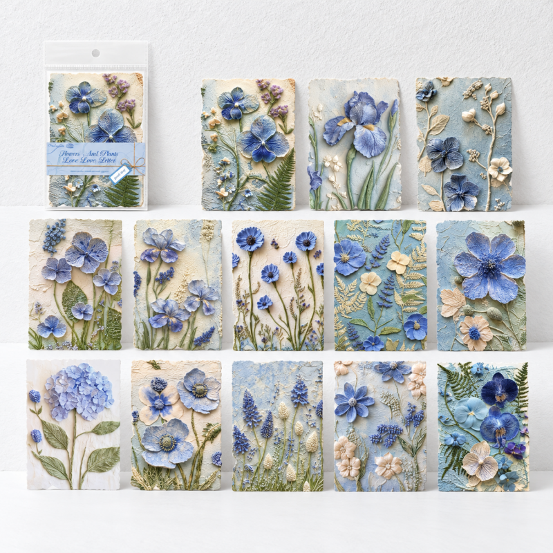 CouldNook Embossed Botanical Paper - Six Floral Color Stories