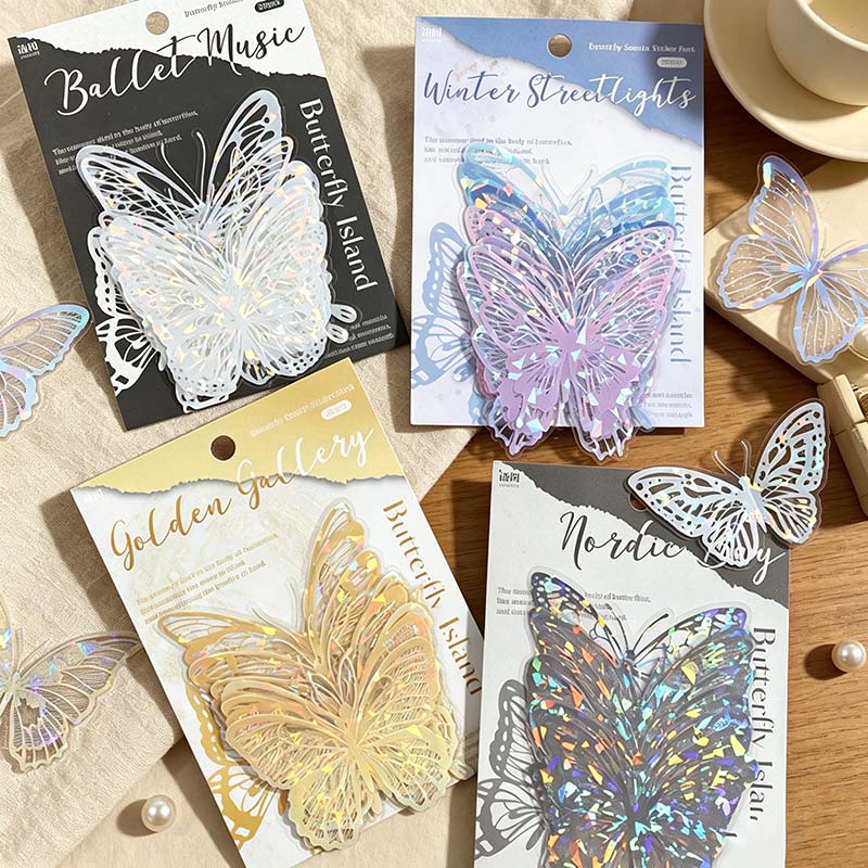 CouldNook Butterfly Sticker Material Kit - Iridescent Wing Designs