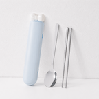 CouldNook Portable Cutlery Set - Spoon Fork Chopsticks and Tube Case